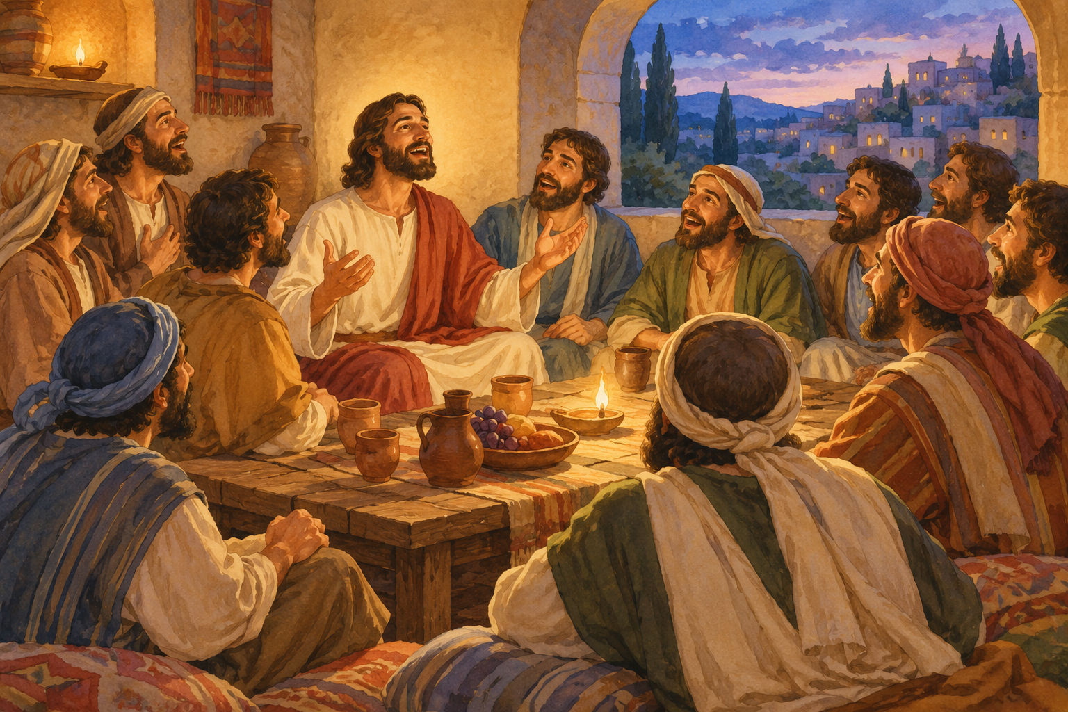 092 Promise of the Holy Spirit — color illustration